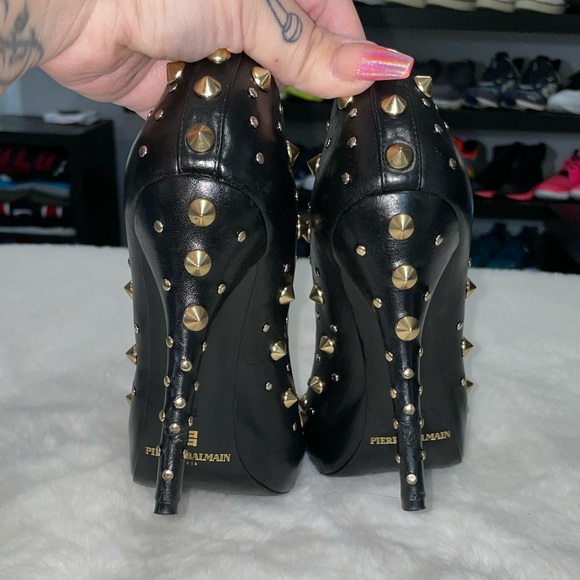 🐧BALMAIN STUDDED HEELS🐧 - Picture 6 of 9